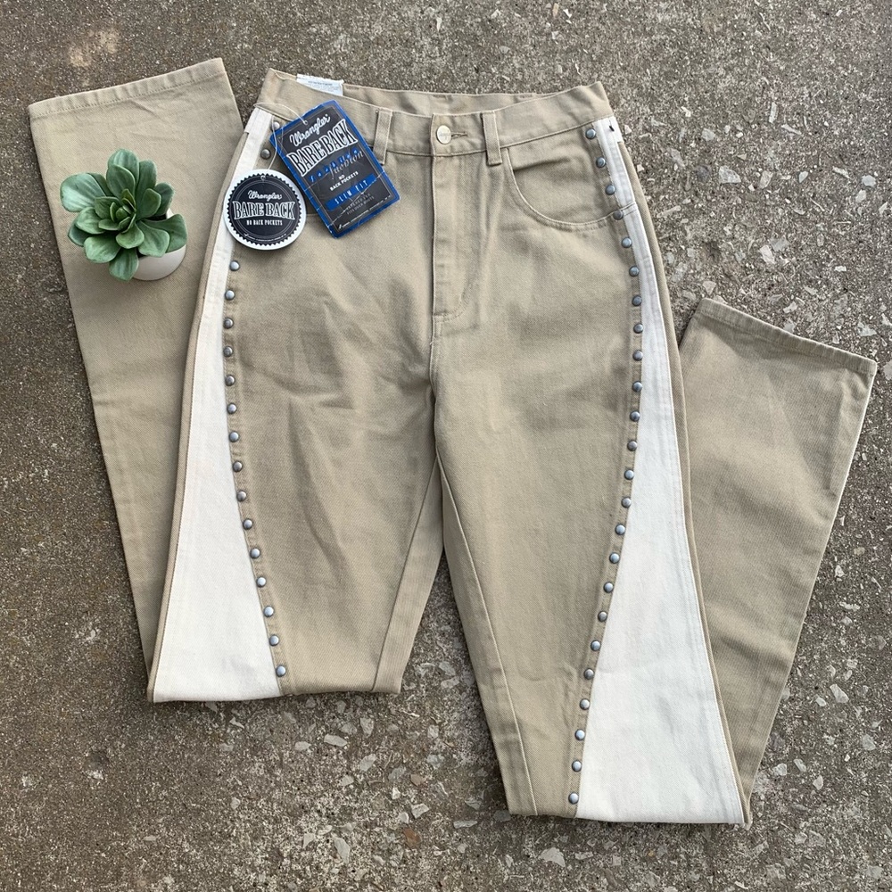 Wrangler | Vintage Bareback Western Studded Slim Fit Jeans! RARE